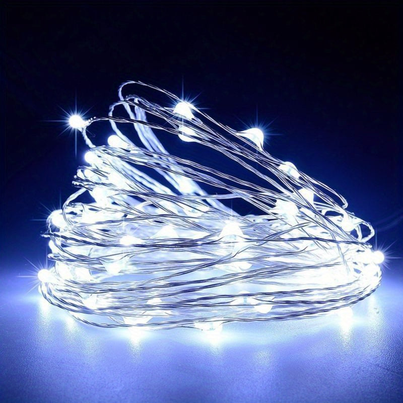 1pc String Lights for Bedroom, Party, Wedding, Christmas Halloween Decoration, 50/100LED