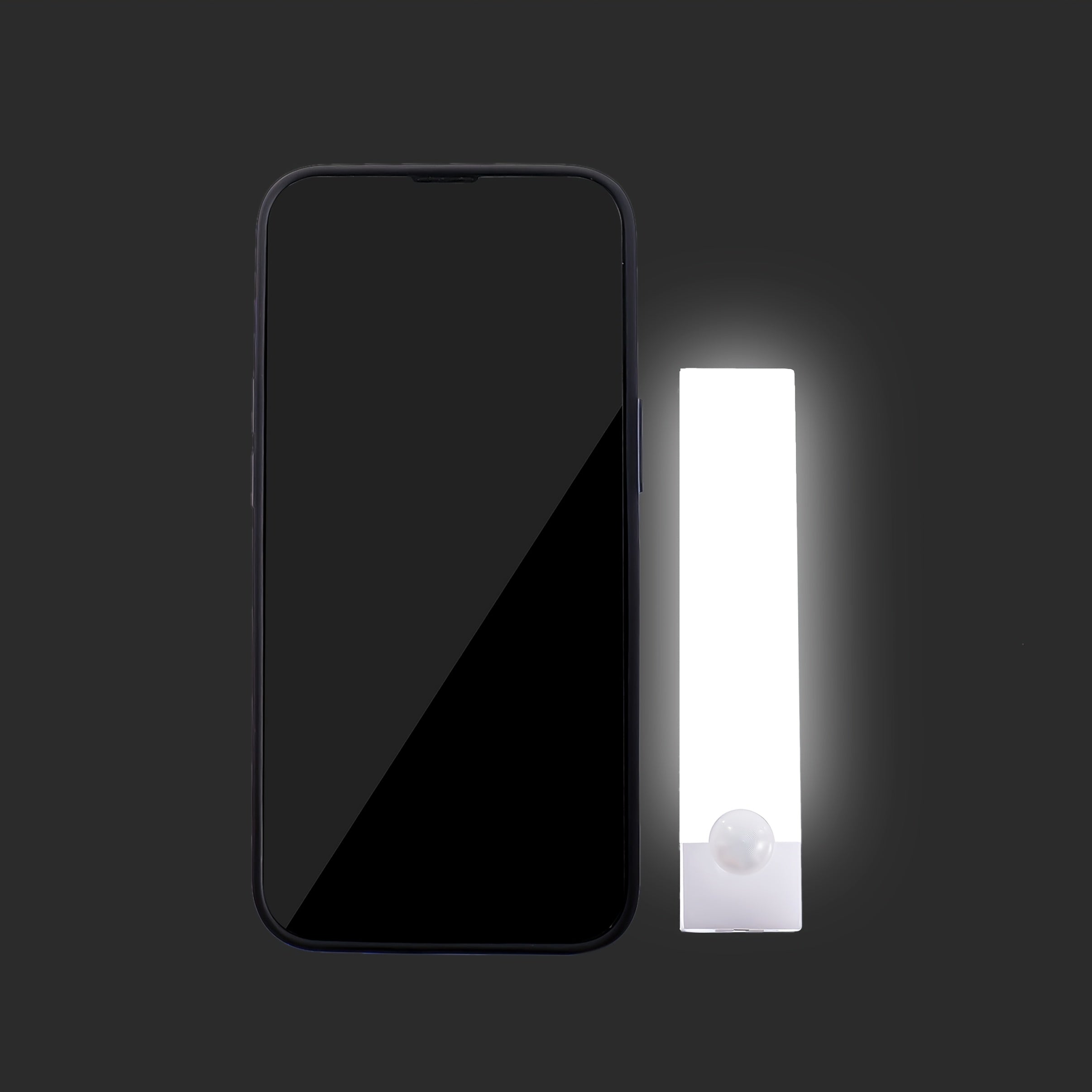 1pc Wireless LED Under Cabinet Light with Motion Sensor, Ultra-Thin Magnetic Strip, USB Rechargeable, PVC Lamp Body, Indoor LED Lighting for Kitchen, Stairs, Hallway, Wardrobes - Ideal for Christmas & Thanksgiving Gifts