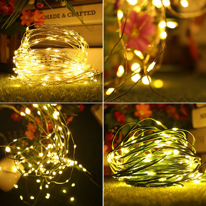 1pc String Lights for Bedroom, Party, Wedding, Christmas Halloween Decoration, 50/100LED