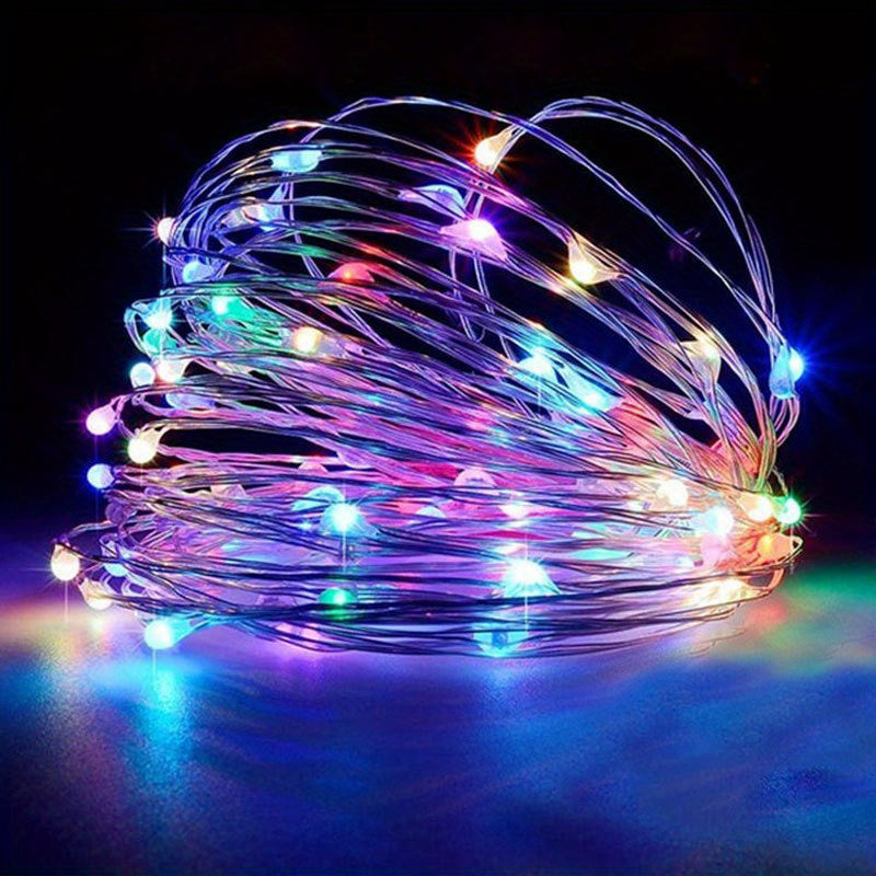 1pc String Lights for Bedroom, Party, Wedding, Christmas Halloween Decoration, 50/100LED