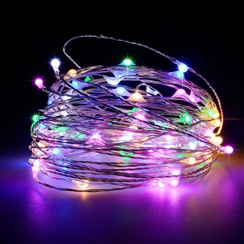 1pc String Lights for Bedroom, Party, Wedding, Christmas Halloween Decoration, 50/100LED
