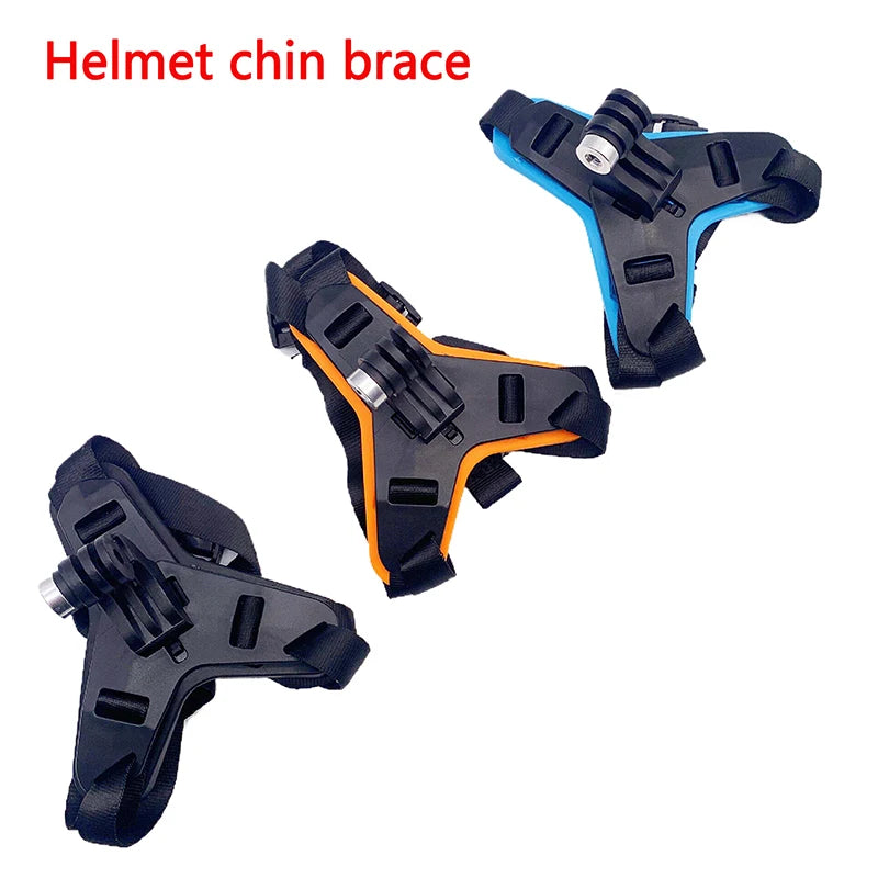 Motorcycle Helmet Chin Mount For Hero 11 10 9 8 7 6 Action Sports Camera Holder Motorcycle Stander Accessory