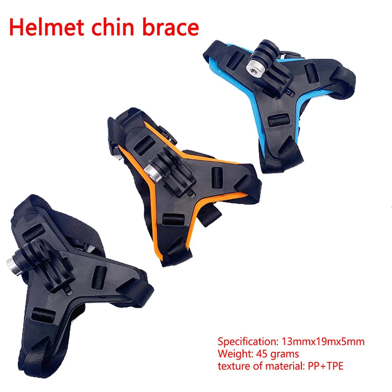 Motorcycle Helmet Chin Mount For Hero 11 10 9 8 7 6 Action Sports Camera Holder Motorcycle Stander Accessory