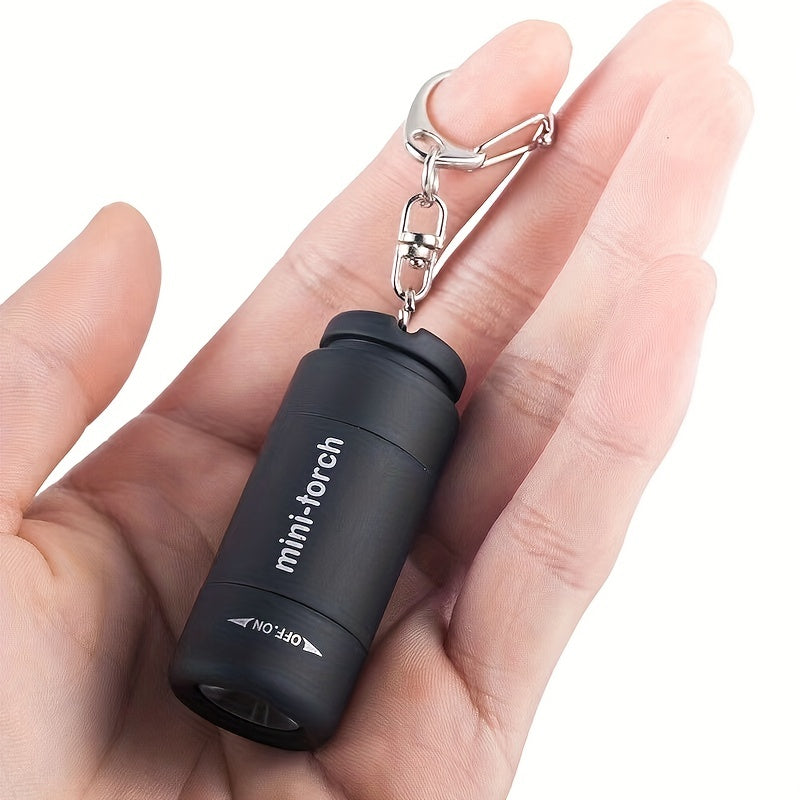 USB Rechargeable Portable Flashlight Keychain Mini Torch Camping Ultra Bright Lamp Outdoor Supplies,  Travel Flashlight, Mini Lantern, Compact Design, Hikers, Outdoor Enthusiasts