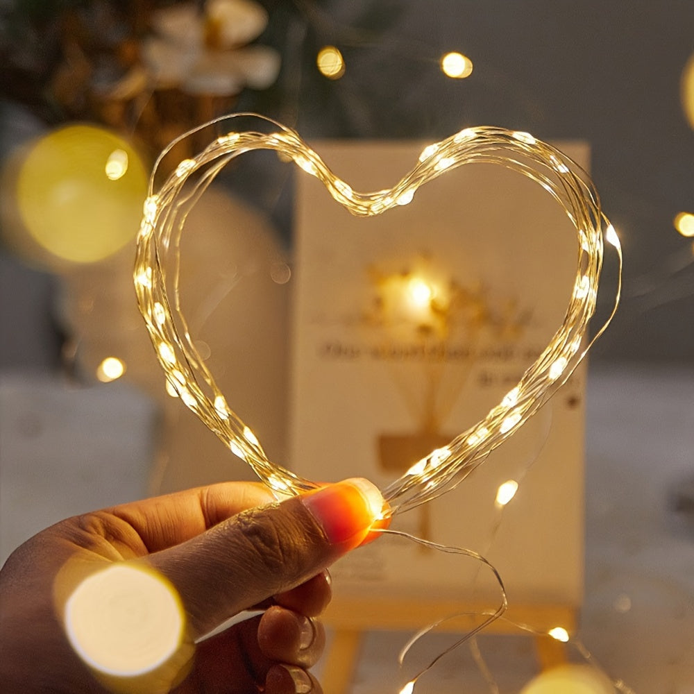 1pc String Lights for Bedroom, Party, Wedding, Christmas Halloween Decoration, 50/100LED