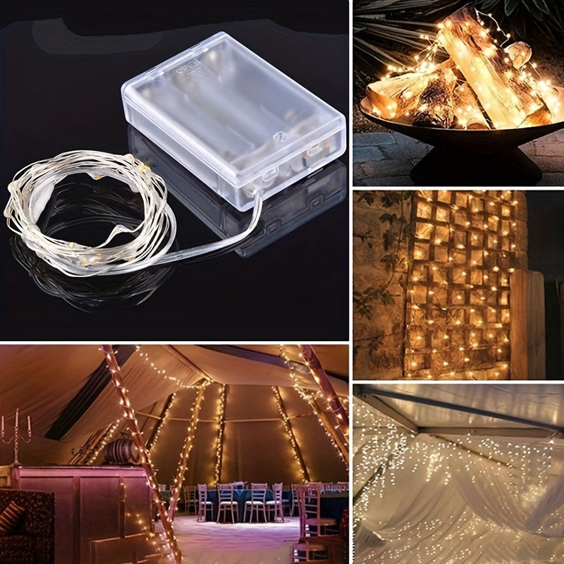 1pc String Lights for Bedroom, Party, Wedding, Christmas Halloween Decoration, 50/100LED