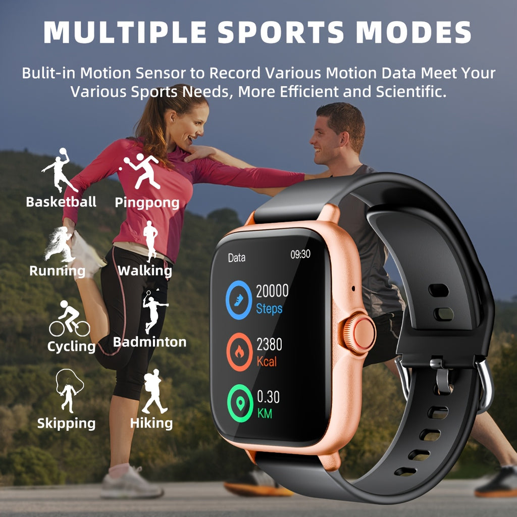 Sports Smart Watch, 1. 83'' Full Touch Screen Display with Message, Answer Make Call Smartwatch, Sleep Monitoring, Sports Pedometer, Information Alerts, for iPhone Android Phones, Smartbands Fitness Watch for Women Men Friend